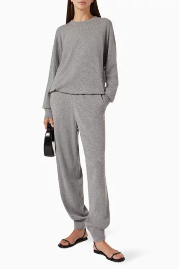 Crewneck Sweater in Wool-cashmere