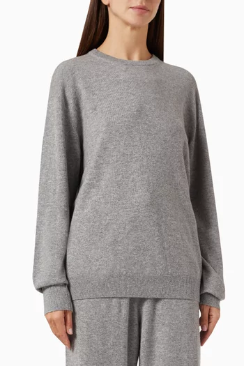 Crewneck Sweater in Wool-cashmere