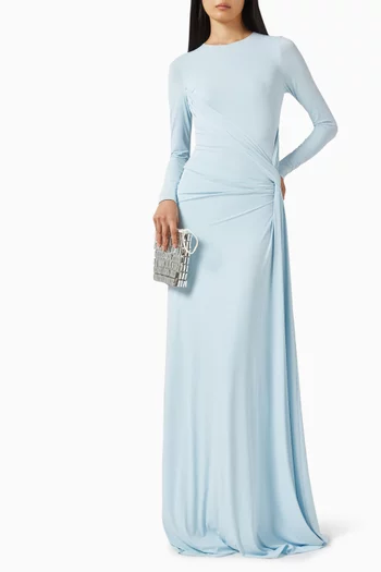 فستان كلاود طويل جيرسيه