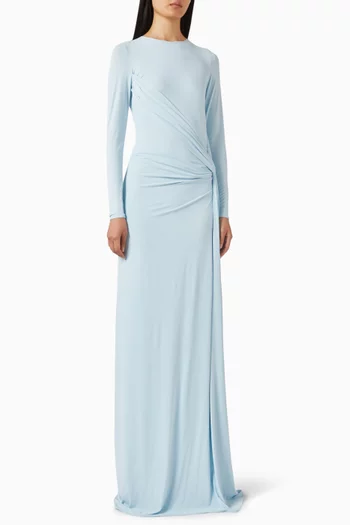 فستان كلاود طويل جيرسيه