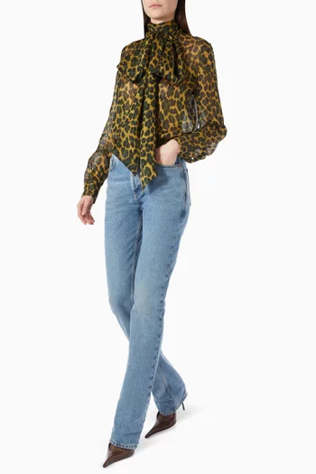 Lavallière Blouse in Silk Muslin