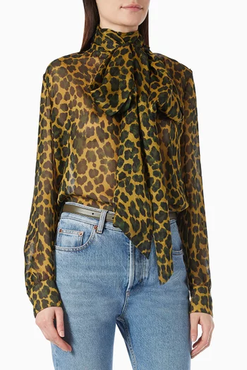 Lavallière Blouse in Silk Muslin