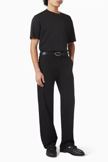 تي شيرت بقصة فضفاضة قطن جيرسيه