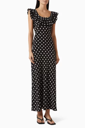 فستان ميني حرير كريب