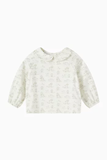 Printed Blouse in Cotton
