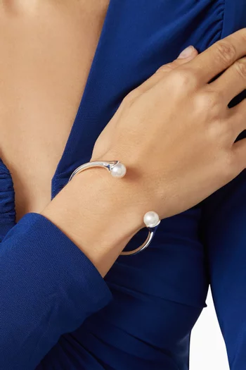 Lumora Pearl Bracelet in Sterling Silver