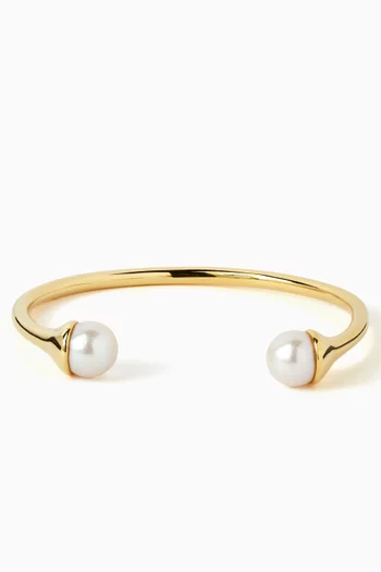Lumora Pearl Bracelet in 18kt Gold-plated Sterling Silver
