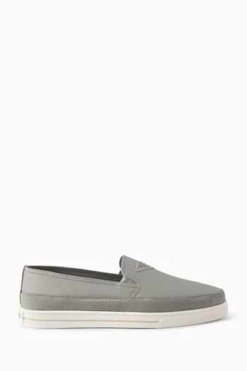 Slip-on Loafers in Canvas