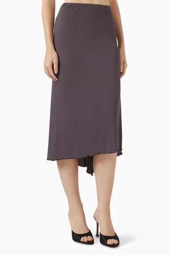 Midi Slip Skirt in Jersey