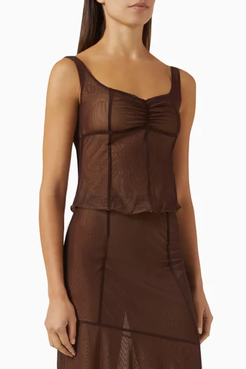 بلوزة آيتن بتصميم مشد جيرسيه