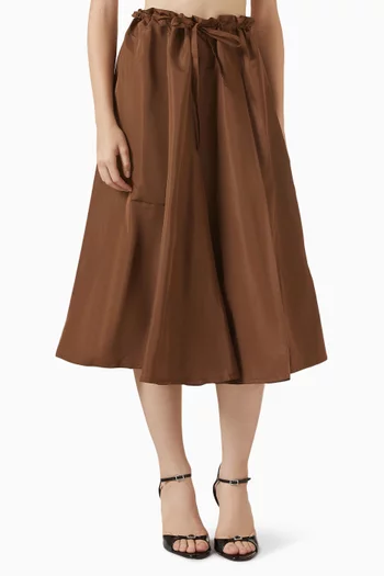 Paperbag-waist A-line Skirt