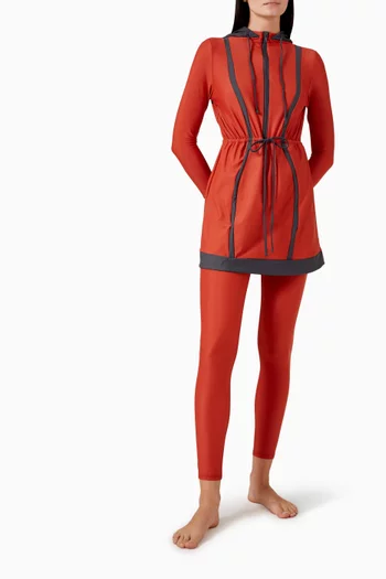 فستان سباحة تالي نايلون مطاطي