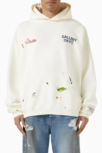 كنزة بغطاء رأس ستوديو قطن