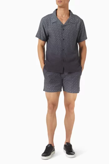 Degradé Monogram Print Swim Shorts
