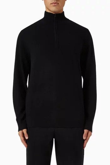 سترة بسحّاب قصير كشمير