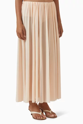 Camille Maxi Skirt in Mesh