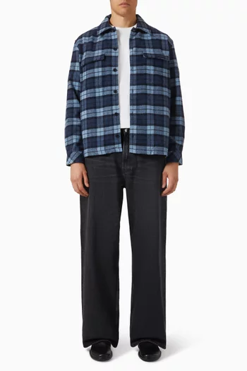 Sacastor X H Overshirt in Wool-blend