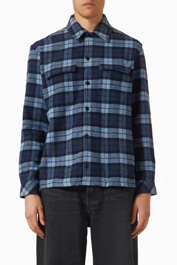 Sacastor X H Overshirt in Wool-blend