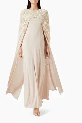 قفطان بكاب مطرز