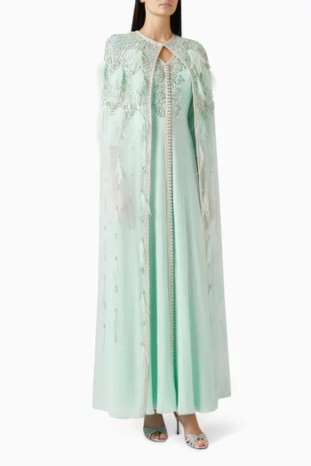 قفطان مطرز وكاب