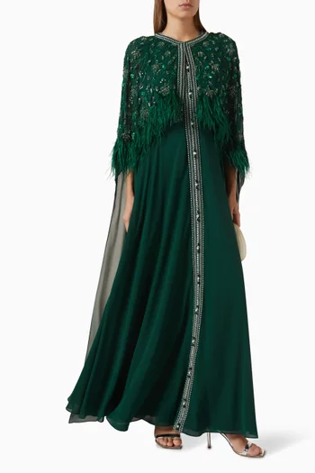 قفطان مطرز وكاب