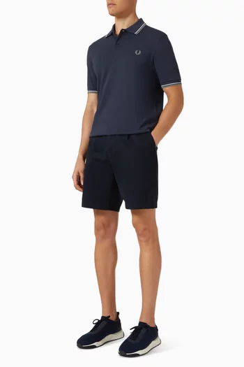 Twin Tipped Polo Shirt in Cotton Piqué