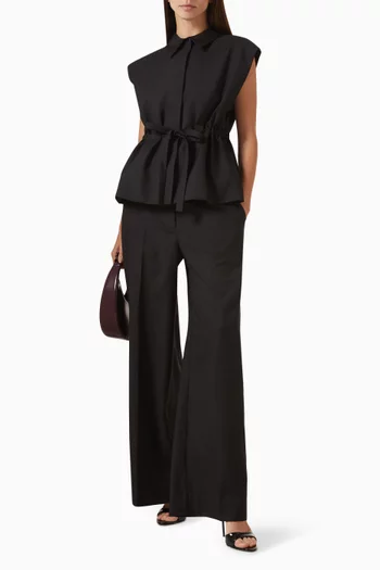 Castro Sleeveless Belted Vest