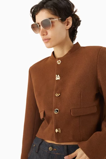 نظارة شمسية بإطار أفياتور معدن