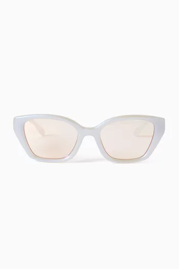 Irregular Sunglasses in Acetate