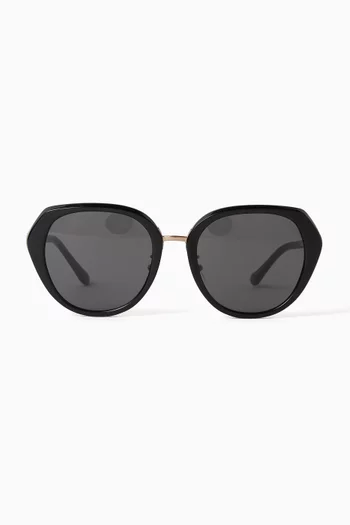 Cat-eye Sunglasses in Metal