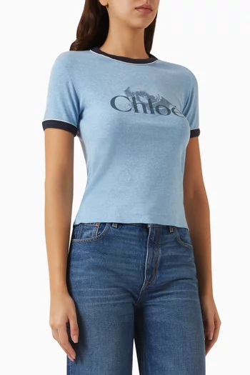 Logo T-shirt in Cotton