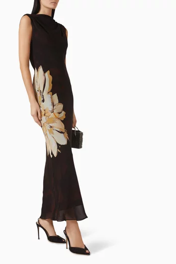 Cazador Maxi Dress in Georgette