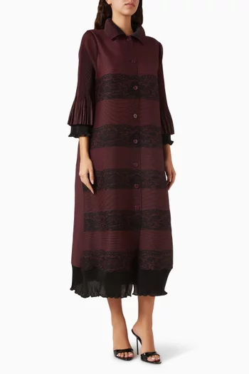 Elisa Maxi Dress in Plissé