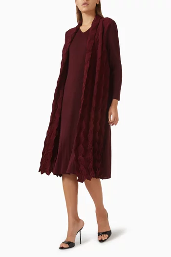 فستان بولا بطبقة بارزة الملمس