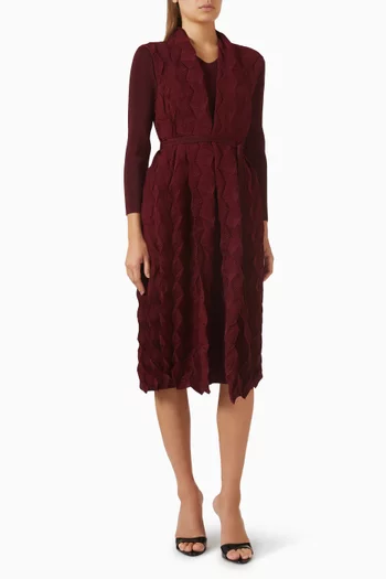 فستان بولا بطبقة بارزة الملمس