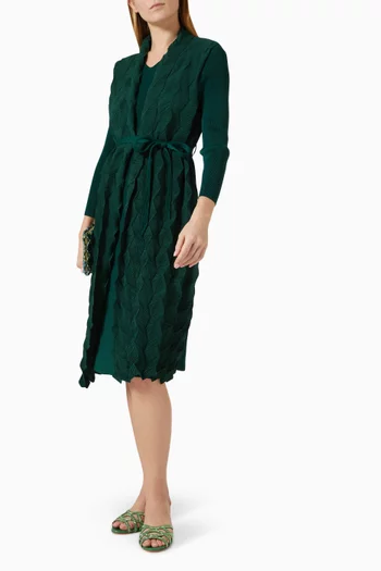 Paula Textured Overlay Dress