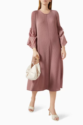 Meredith Drape-sleeve Dress