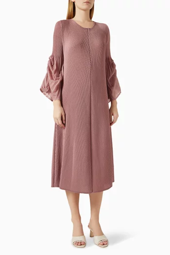 Meredith Drape-sleeve Dress
