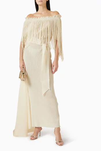 Leoni Fringe Maxi Dress