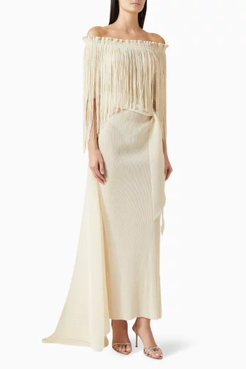 Leoni Fringe Maxi Dress