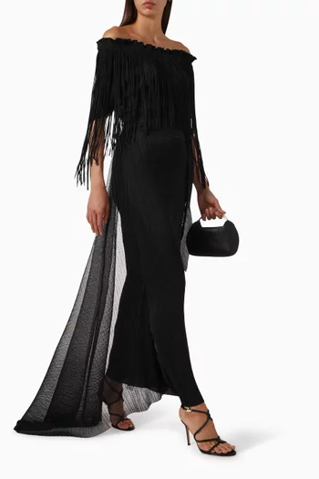 Leoni Fringe Maxi Dress