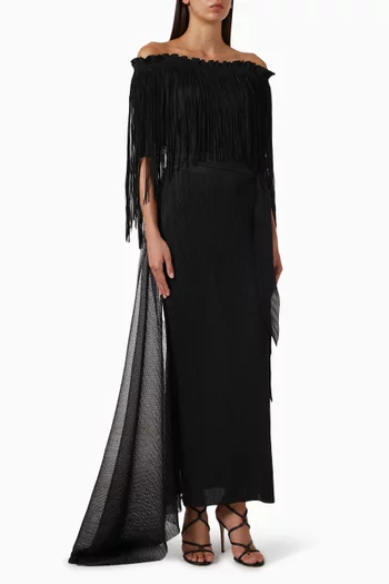 Leoni Fringe Maxi Dress