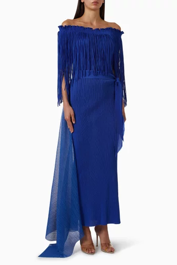 Leoni Fringe Maxi Dress