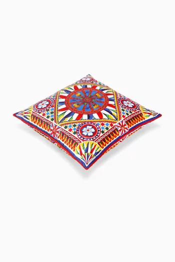 وسادة صغيرة بنقشة كاريتو سيسيليانو مخمل