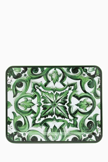 Medium Maiolica Tray in Wood