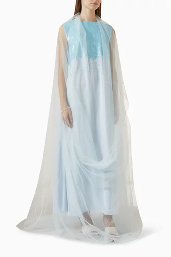 Embellished Dress & Veil Set