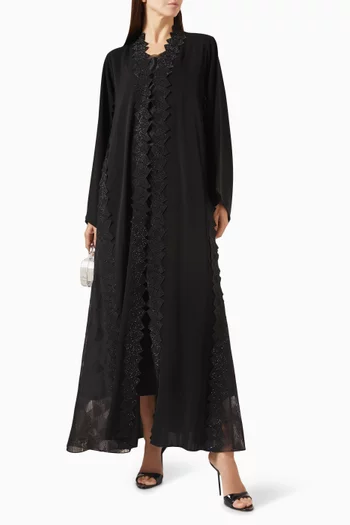 Lace Embroidered Abaya