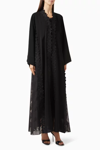 Lace Embroidered Abaya