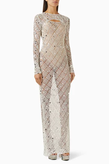 طقم كارديغان فيسكوز وفستان فيرا كروشيه