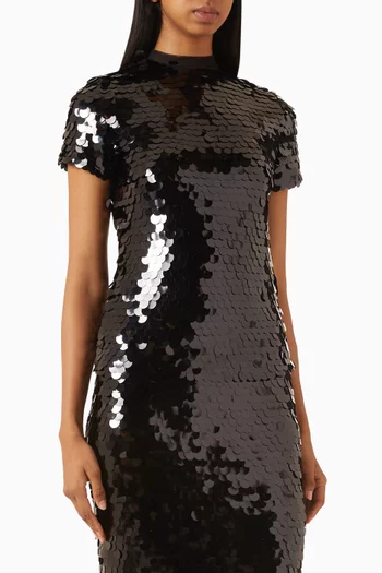 Mermaid Sequin-embellished T-shirt